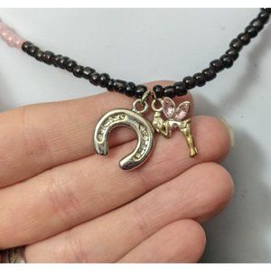 Lucky Fairy Horseshoe Necklace